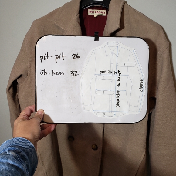 Free People Hannah Slouchy Blazer in Camel Jacket size medium - Picture 10 of 10